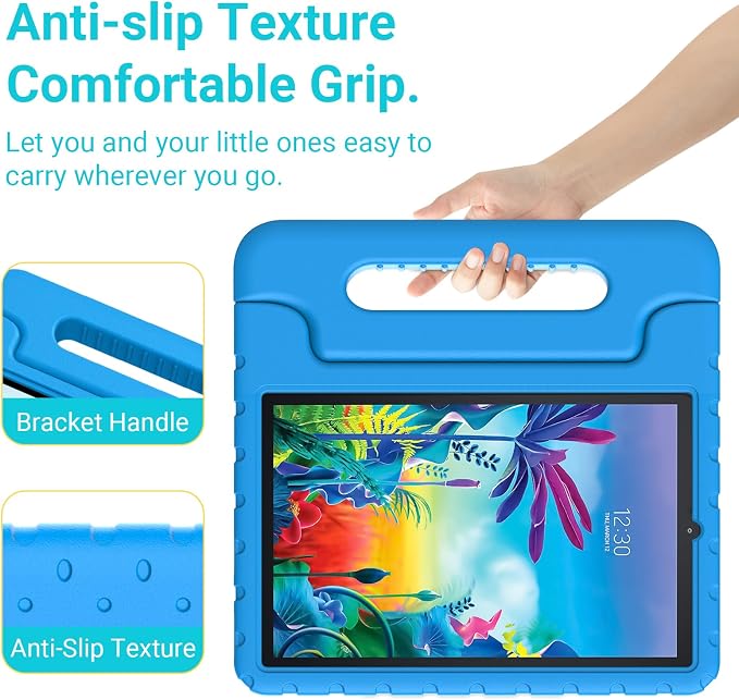 Kids Case for Lg G Pad 5 2019 Shockproof Stand Blue | Shockproof Lightweight EVADesign for LG G Pad 5 10.1 Tablet 11Inch 2019 Released (LM-T600 )Kid-Proof Protection Cover