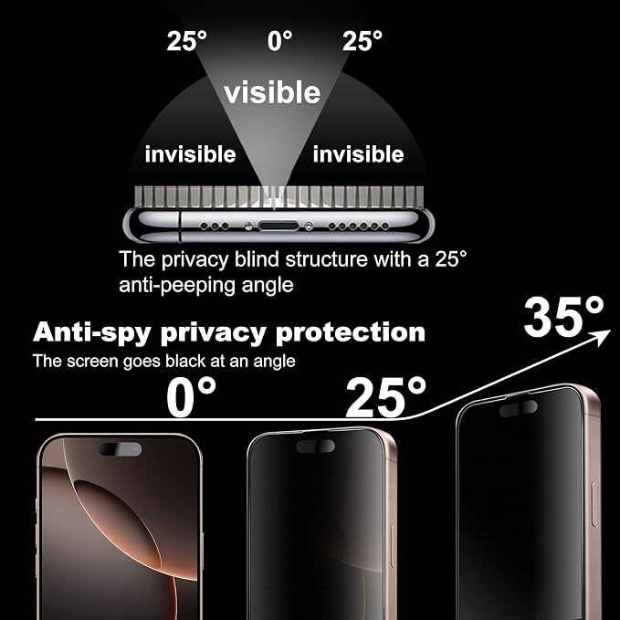 [2-Pack Matte Tempered Glass Screen Protector for iPhone 15 Pro Max Anti-Fingerprint &amp Oil Resistant Smooth as Silk 9H Hardness Bubble-Free Case Friendly 6.7-Inch