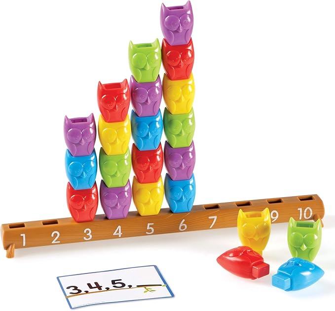 Learning Resources 1-10 Counting Owls Activity Set, Counting & Sorting Toys, Math Game, Fine Motor Toy, 25 Piece Set, Ages 3+