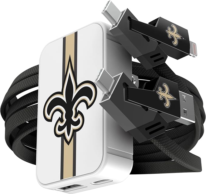 SOAR NFL Slim Wall Charger and 4 In 1 Multi Charging Cable