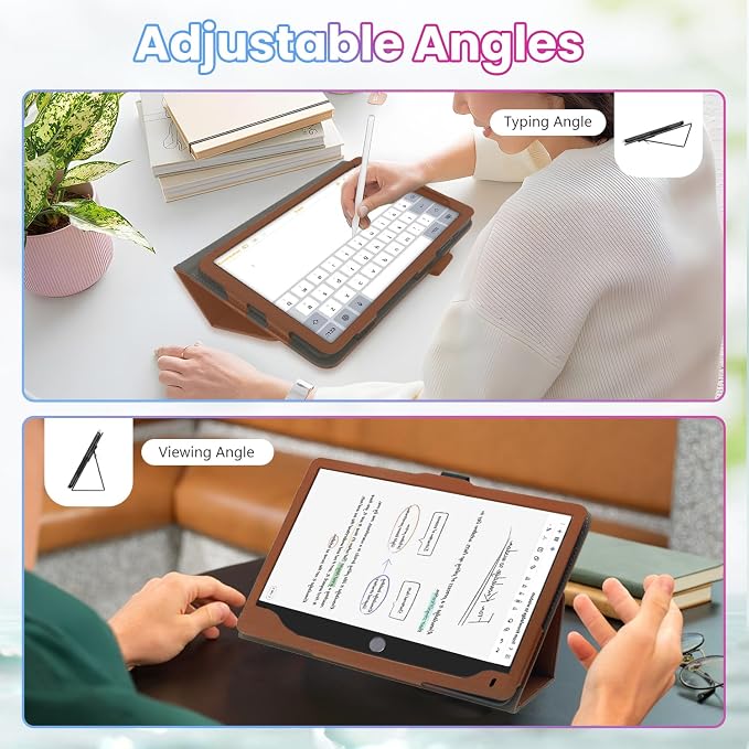 Case for TCL Note A1 NXTPAPER 11.5-Inch TabletShockproof PU Leather Cover with Hand Strap Two-Fold StandCompatible with A1 NXTPAPER 11.5 Android Tablet (Brown)