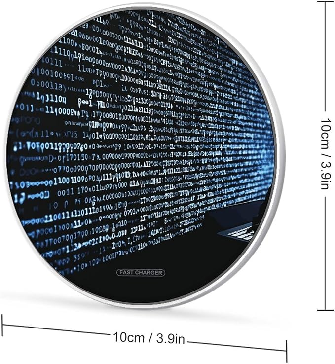 Programmer Programming Code Wireless Charger Magnetic Phone Induction Charger 10w Fast Wireless Charging Station Compatible with iPhone 17 16 15 14 13 12 Pro Max Samsung Galaxy S25 S24 S23