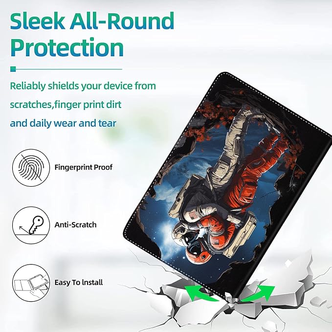 Case for iPad (A16) 11th Generation 11 Inch (2025) for iPad 10th Generation 10.9 Inch (2022) Slim Folding Stand Cover with Auto Wake/Sleep Watercolor Sea Turtle