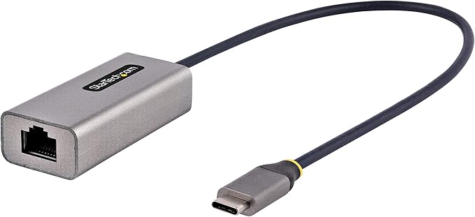 USB-C to Ethernet Adapter, 10/100/1000 Mbps, Gigabit Network Adapter, ASIX AX88179A, 1ft/30cm Cable, Windows/macOS/Linux