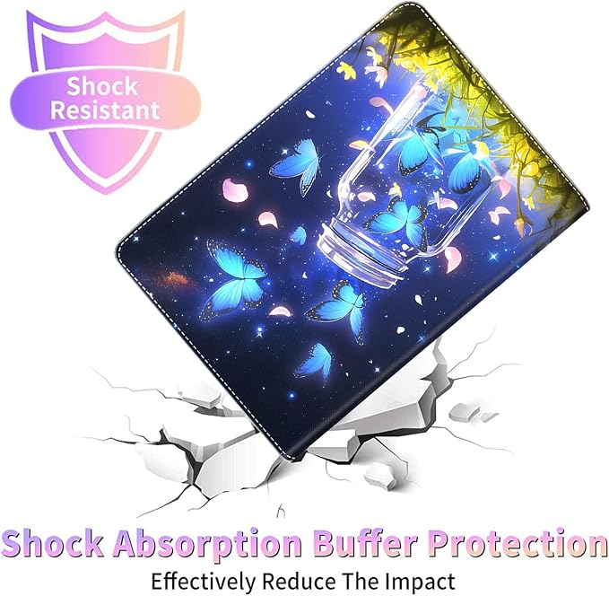 Case for iPad 10th Generation (2022 Release) 10.9 Inch Durable Shockproof Protective Cover for New iPad 10th gen 10.9 2022 Elephant Sunflower