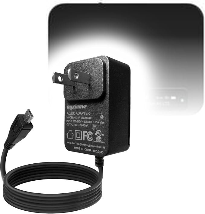 BoxWave Charger Compatible with Verizon Ellipsis Jetpack MHS800L - Wall Charger Direct (15W) Rapid Charge Your Device with Built-in 3ft Cable