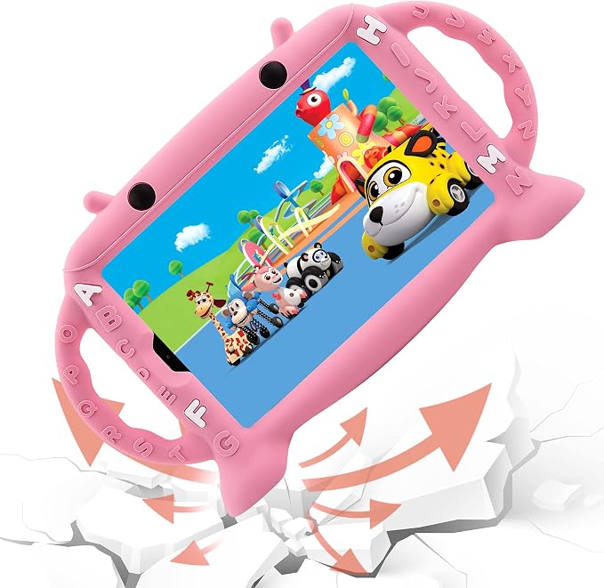 Case for Samsung Galaxy Tab A 8.4 SM-T307 (2020) - Shockproof Silicone Kids Friendly Soft Protective Cover with Handles for Galaxy Tab A 8.4 2020 Release - Stands on Its Own (Blue)