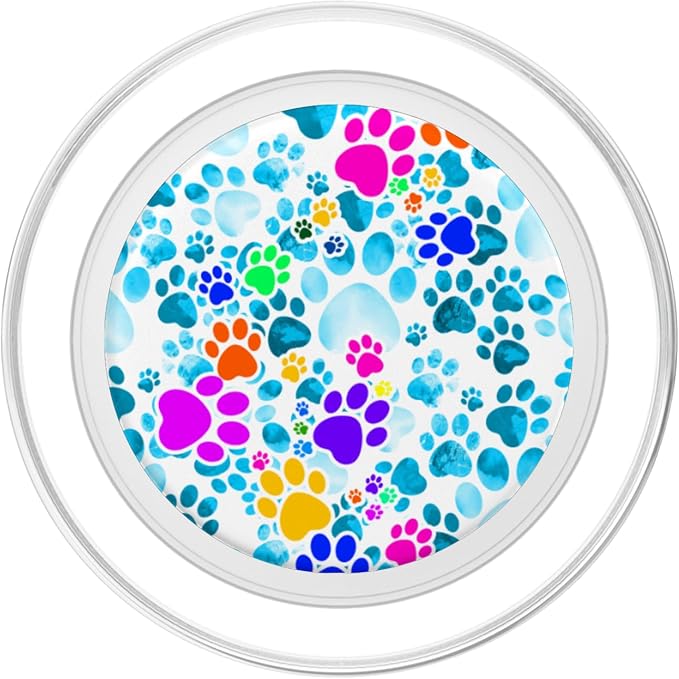 Print of Dog Paws PopSockets Adhesive PopGrip