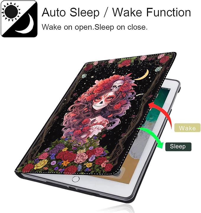 Case for ipad 10th Generation 10.9 inch 2022 iPad 10thMulti-Angle Stand Smart Protective Cover Shockproof Case Auto Sleep/Wake Smoke Flag of Mexico Flag