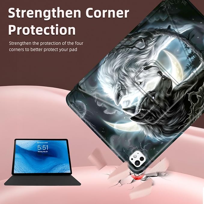for iPad 10th Generation Case 360 Degree Rotating Stand Cover Multi Angle Viewing Auto Sleep/Wake American Flag Eagle Leather Case for iPad (A16) 11th Generation 11 Inch 2025