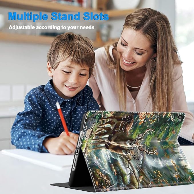 Case for iPad 10th Generation (2022 Release) 10.9 Inch Durable Shockproof Protective Cover for New iPad 10th gen 10.9 2022 Elephant Sunflower