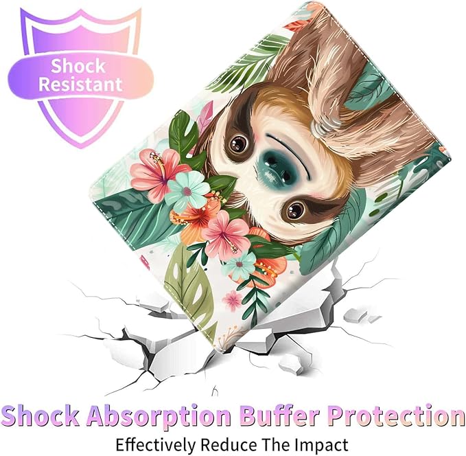 Case for iPad 10th Generation (2022 Release) 10.9 Inch Durable Shockproof Protective Cover for New iPad 10th gen 10.9 2022 Elephant Sunflower