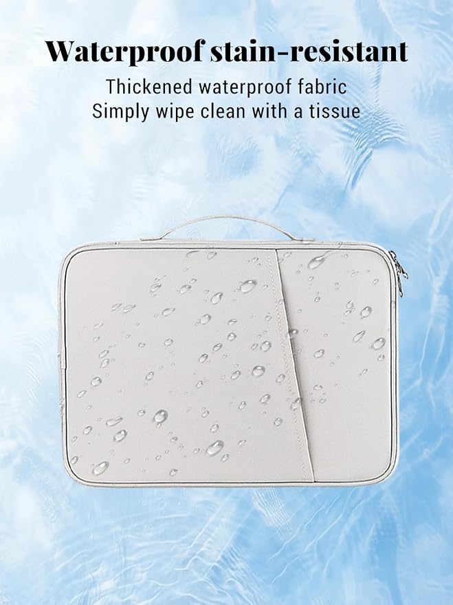 for XPPen Magic Drawing Pad 12.2 Inch Tablet Sleeve Carrying Case with Handle Water-Resistant Double-Layer Design Black