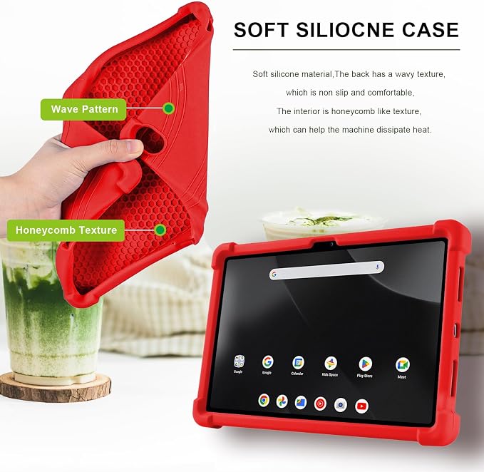 ATOOZ for Onn. 12.1 inch Tablet Pro Case 2024 (Model:100146663)Silicone Case for Onn 12.1 Tablet Pro with Stand (Black)