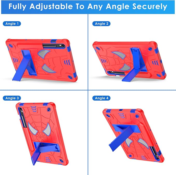 DETUOSI Case for Samsung Galaxy Tab S10 Lite / S10 FE / S9 FE 10.9-Inch with S Pen Holder + Shoulder Strap3-Layer Hybrid Heavy Duty Full-Body Shockproof4-Angle Viewing Protective Cover