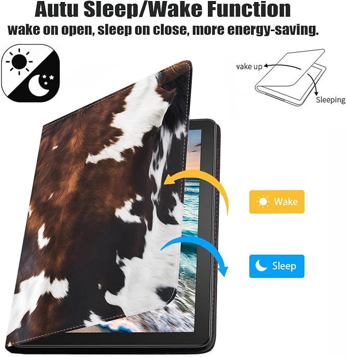 Case for Samsung Galaxy Tab S10 Plus 2024/ S9 Plus/ S9 FE Plus 5G 12.4 Inch 2023 Premium PU Leather Stand Folio Cover with Auto Sleep/Wake Abstract Colorful Dog