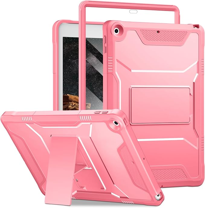 DTTO Case for for iPad 9th/8th/7th Generation 10.2-inch Black | Durable Shockproof Protective Cover Built-in Screen Protector &amp Kickstand Corner Protection