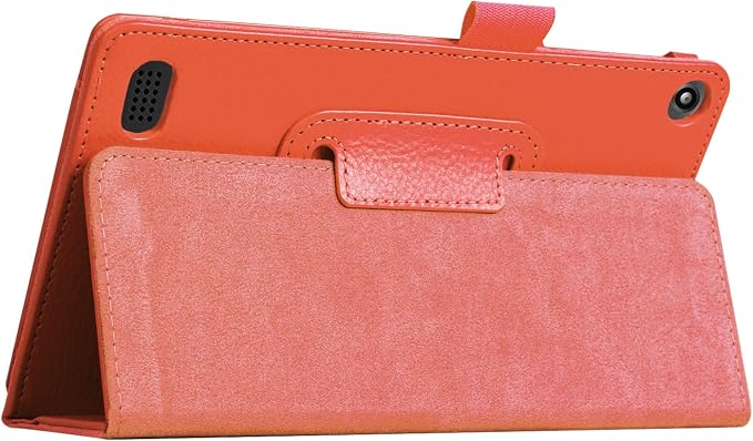 Tablet Cover for Amazon Kindle Fire 7 5th Generation(Model:SV98LN2015 Release)Ultra Slim Folio Stand Lightweight Leather Case for Kindle Fire HD7 5th Gen 7 (Li-Brown)