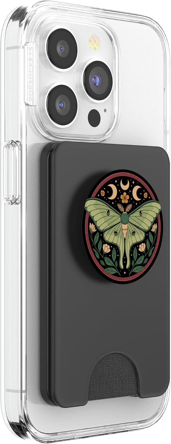 Luna Moth Lover Entomology Bug Flying Insect PopSockets PopWallet for MagSafe