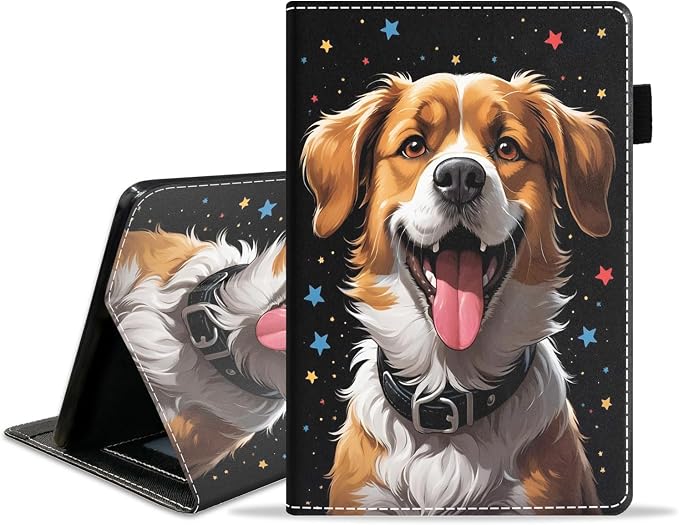 Case for Amazon Fire HD 8/HD 8 Plus Tablet (8 12th/10th Generation 2024/2022/2020 Release) Slim PU Leather Stand Folio Cover with Auto Wake Sleep African Woman Wolf