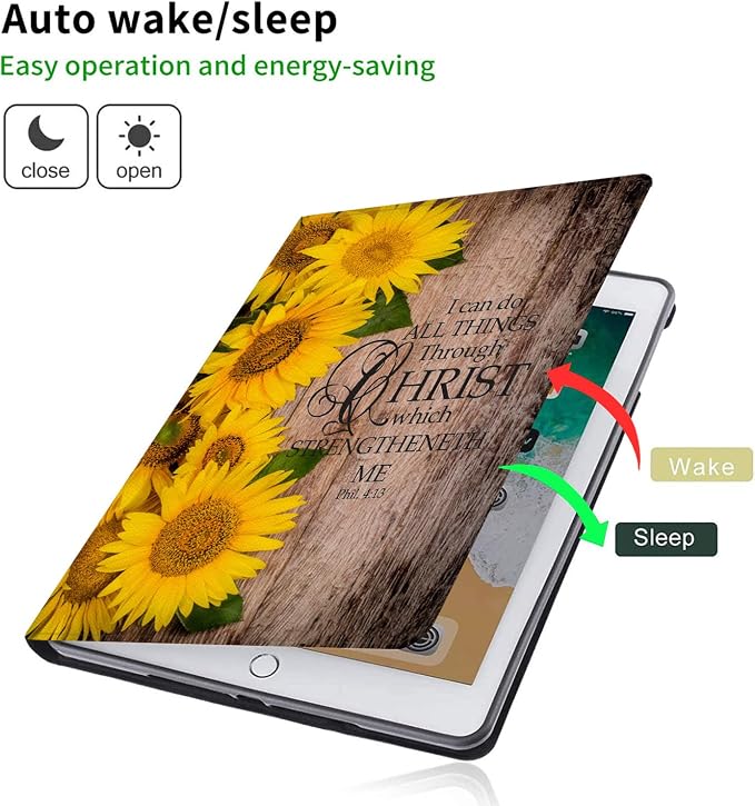 Compatible for iPad Air 13 inch Case (M3 2025 /M2 2024)/Pro 12.9 inch (6th/5th/4th/3rd 2022/2021/2020/2018)Adjustable Stand Protect CoverAnchor Christian
