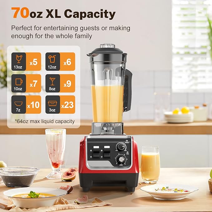 MAGETANG 1800W Blender for Smoothies
