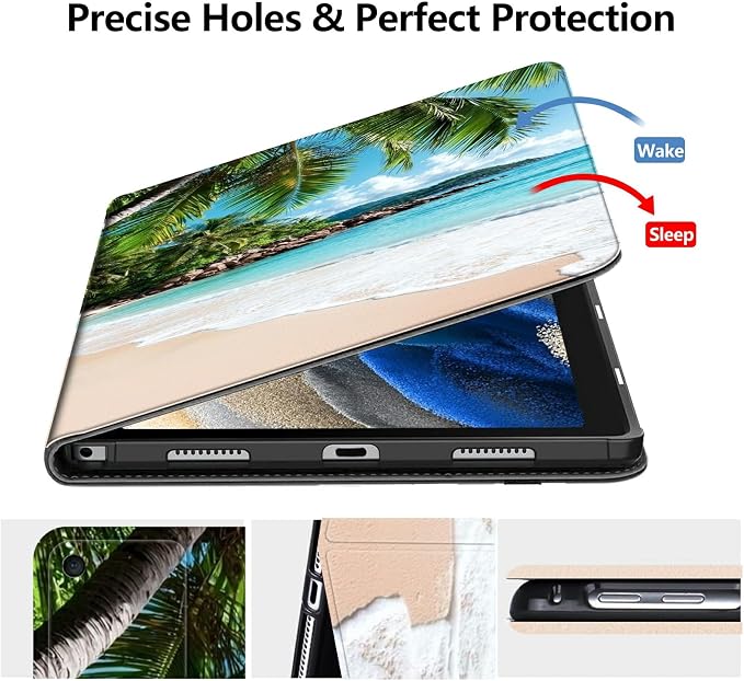 Case for Amazon Fire 7 Tablet 2019/2017 Release 9th/7th Generation PU Leather Smart Protective Cover with Auto Sleep/Wake for Fire 7 2019Dog Wearing Witch Hat Pumpkin