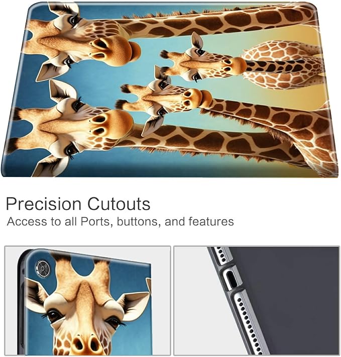 for 10.1 Amazon Fire HD 10 Tablet (13th Generation 2023 Release)PU Leather Multi-Angle Anti Slide Stand Cases with Auto Wake/SleepAnimals Dog Paws Galaxy