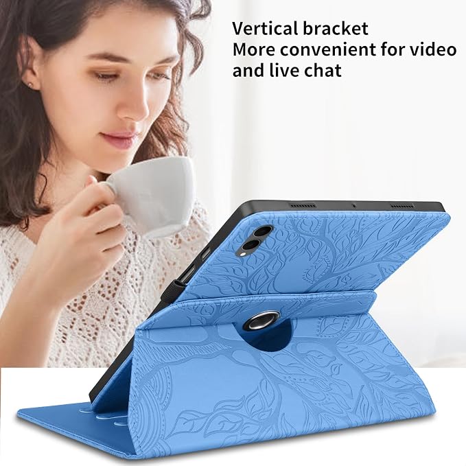for Samsung Galaxy Tab S11 Ultra Case 14.6 inchFashion Embossing TechnologyMulti-Viewing AnglesSlim Light Shell CoverPU Leather+TPUCompatible with Samsung Galaxy Tab S11 UltraBlack