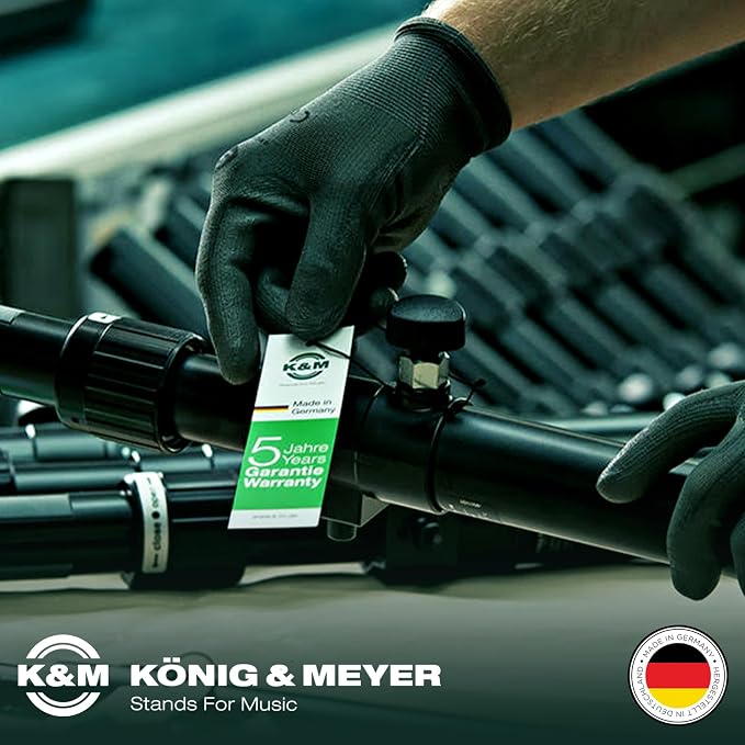 K&ampM Konig &amp Meyer Smartphone Holder | Black Phone Holder with Quick Release Button | Phone Stand with 360 Degrees Rotation | 0.21kg