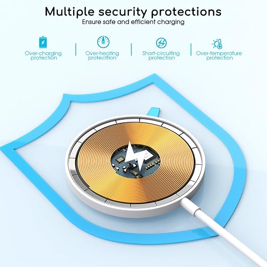 Magnetic Wireless Charger for iPhone 2Pack 6FT [Apple MFi Certified]Mag-Safe Charger Cable Wireless Magnetic Charging Cord with USB C Fast Charging Block for iPhone Air/17/17 Pro/17 Promax/16/16Plus