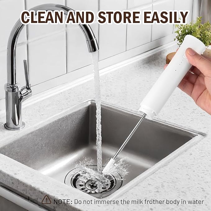 Milk Frother Wand for Coffee,Foamer,Latte,Cappuccino,Chocolate,Egg(White)