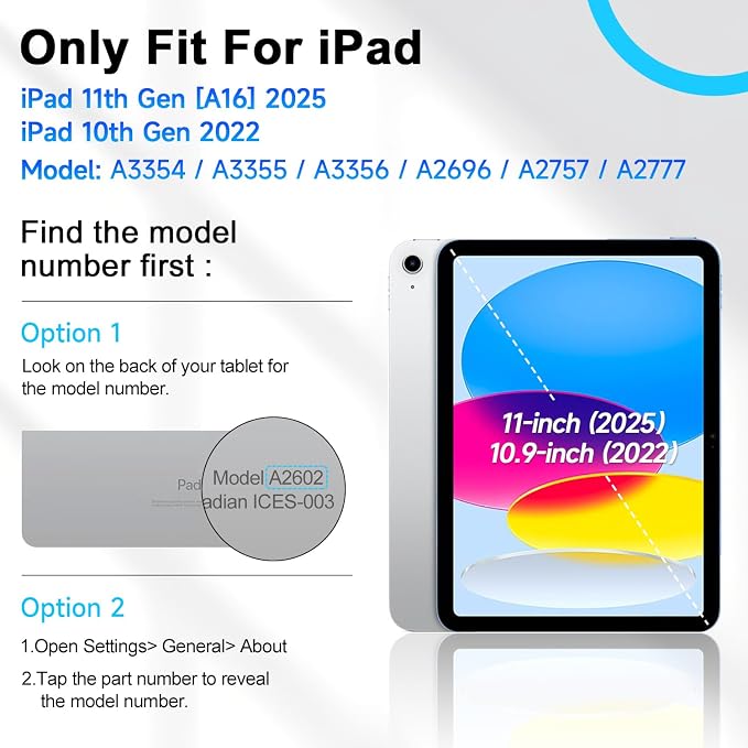 for iPad 9th 8th 7th Gen Case 10.2 inch with Screen Protector | 360° Rotating Kickstand Hand Strap Shoulder Strap Heavy Duty Military Grade - Kids Friendly