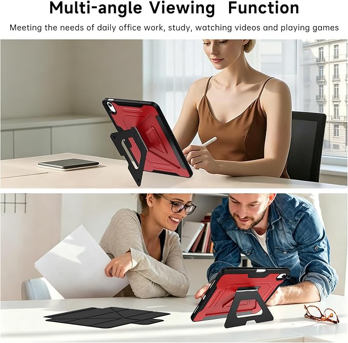 for ipad A16 Caseipad 11th/10th Generation Case 11Inch 2025/10.9 Inch 2022 | with Pencil HolderRemovable Magnetic &amp Trifold Leather Stand CoverMulti-Angle VewingAuto Sleep/Wake (Black)