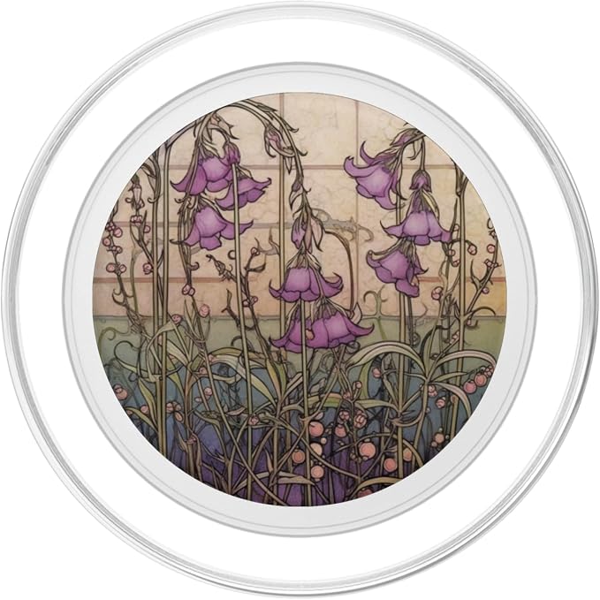 Cute Floral Heather Flower Art Nouveau PopSockets Adhesive PopGrip