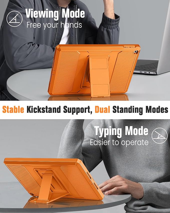 MoKo Shockproof Case Fit 2018/2017 iPad 9.7 6th/5th Generation Black | Heavy Duty Shockproof Full Body Rugged Hybrid Cover with Built-in Screen Protector for Apple iPad 9.7 Inch 2018/2017