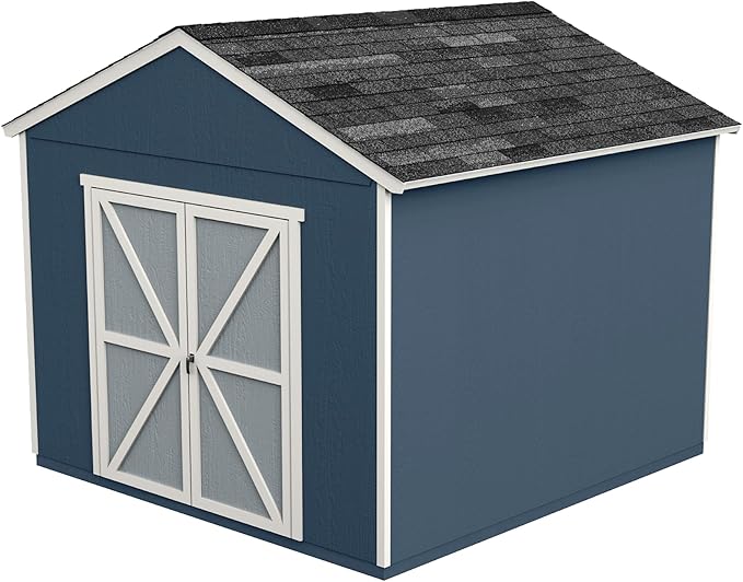 Handy Home Products Rookwood 10x10 Do-It-Yourself Wooden Storage Shed with Floor Kit- Does not Include Paint or Roofing Shingles