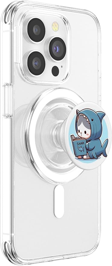 Shark Cat PopSockets PopWallet for MagSafe