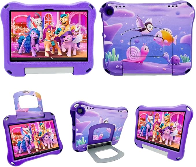 10 inch Tablet Case for kids(Compatible with 13th/11th Gen 2023/2021) (Incompatible with iPad Samsung 10 inch Tablet)Light Weight Shock Proof Convertible Handle Stand Kids Case (A-Light Blue)