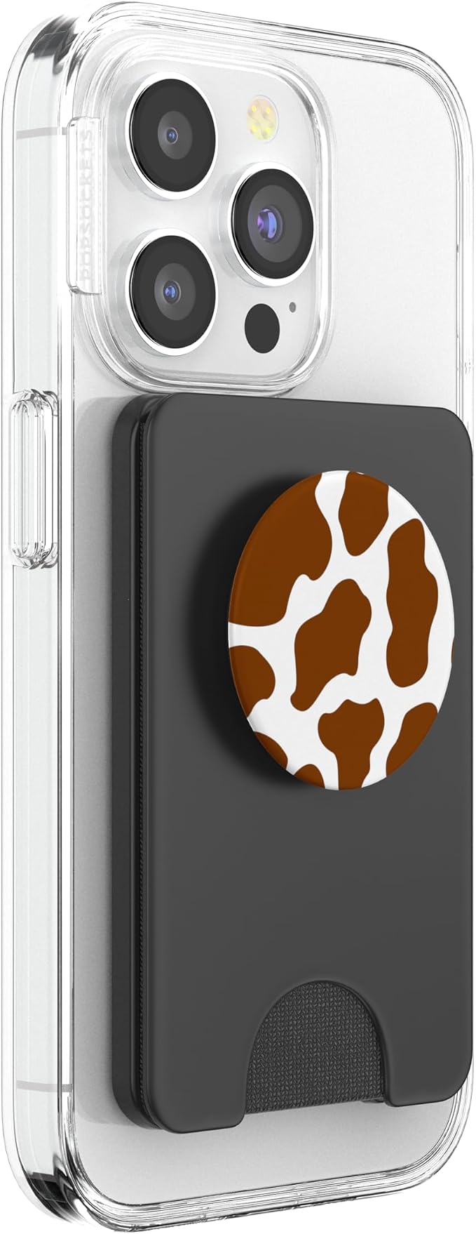 Brown Cow Print Spotted Cute Animal Pattern PopSockets Adhesive PopGrip