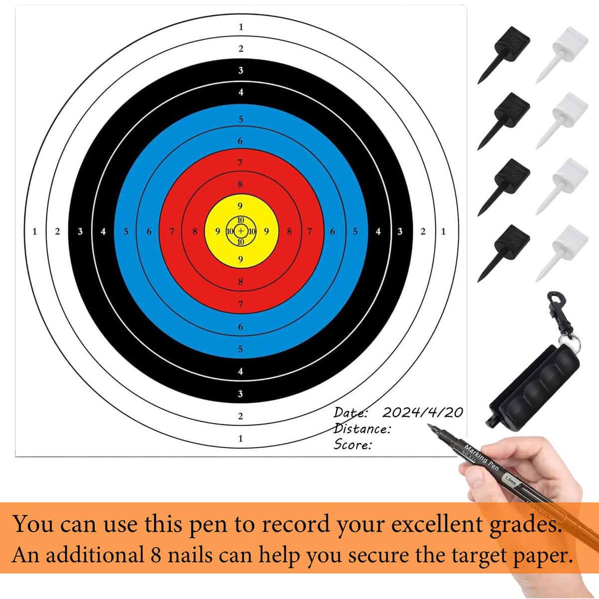 50 pcs Archery Targets, Archery Target, Bow and Arrow Target, Archery Targets for Backyard, Crossbow Target, Bow