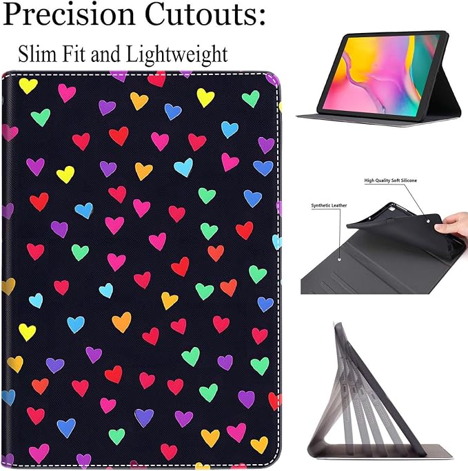 Case for New iPad (A16) 11th Generation 11 Inch 2025 for iPad 10th Generation 10.9 2022 Multi-Angle Smart Stand Cover Auto Sleep/Wake Halloween Panda Wizard and Pumpkin