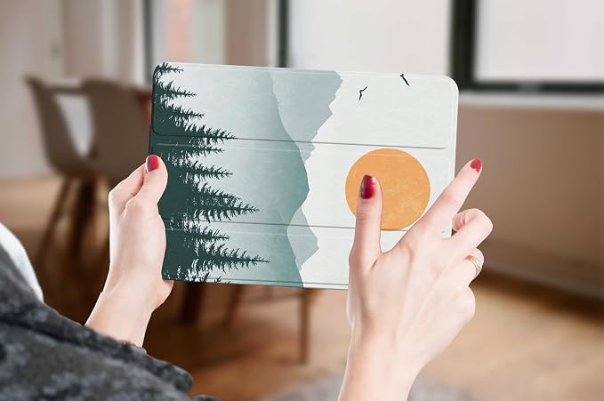 Cover for iPad Pro 10.5 with Pencil Holder Wolf Case for Apple iPad 9th 8th 7th Generation 10.2 Inch iPad Air 3rd Gen Cases Wolves Smart Slim Trifold Stand Protective Cover