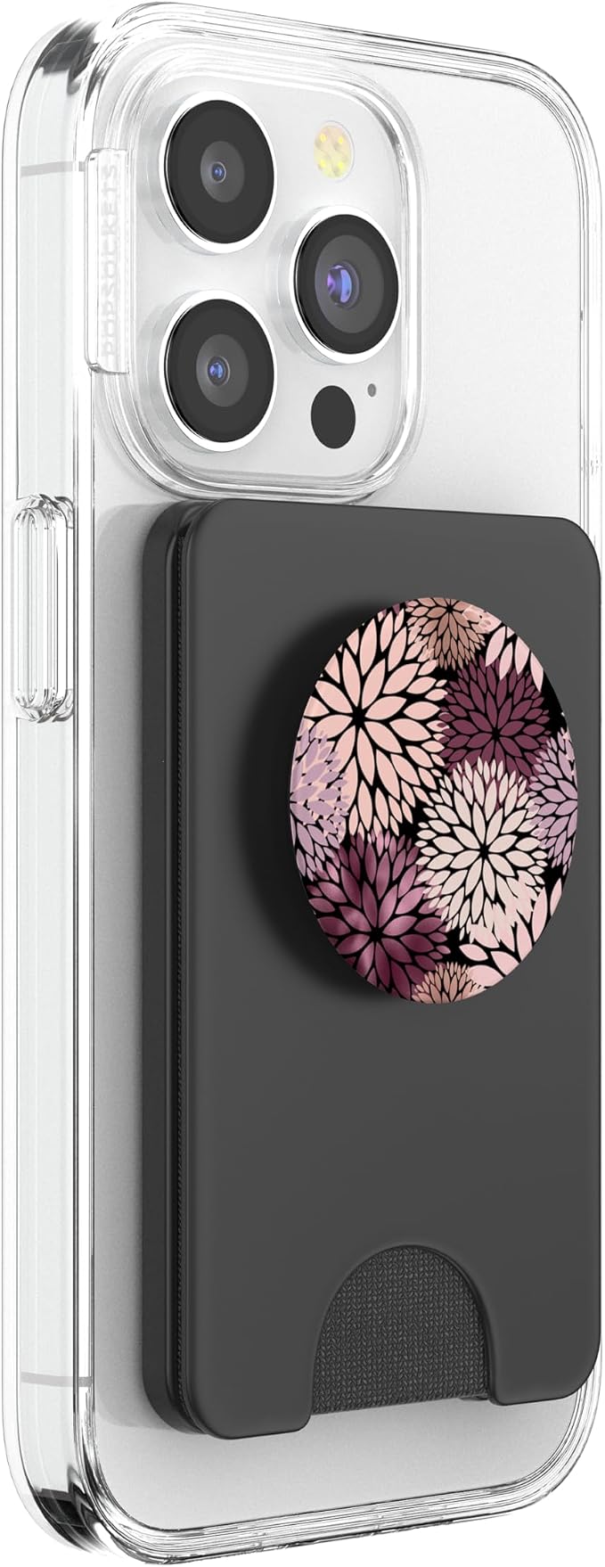 Dahlia Flower Floral Nature Garden Pink Purple Maroon Design PopSockets Swappable PopGrip