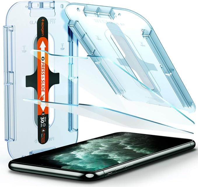 Spigen Tempered Glass Screen Protector [GlasTR EZ FIT] designed for iPhone 11 / iPhone XR [6.1 inch] [Case Friendly] - 2 Pack