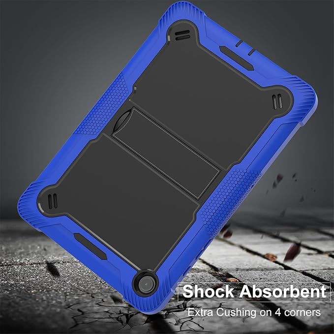 Case for T-Mobile REVVL Tab 2 Android 15 Tablet 10.1 inchHeavy Duty Shockproof Protective Cover with KickstandKids Friendly4 Corners Thicken ShockproofBlack