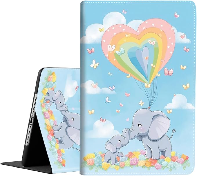 Case for iPad (A16) 11th Generation 11 Inch (2025) iPad 10th Generation 10.9 Inch (2022)，Slim Fit Foldable Standing Cover Case with Auto Sleep/Wake ，Red Moon Japanese Landscape