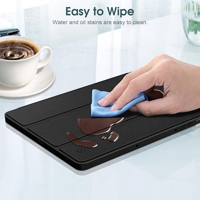 Fintie Slim TPU Case for Samsung Galaxy Tab S10 Lite/S10 FE/S9 FE 5G 10.9 | Tri-Fold Viewing Stand Full Protection S Pen Holder Auto Sleep Wake Black