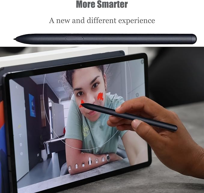 2 Pack Galaxy S7 FE S Pen Replacement Pen for Samsung Galaxy Tab S7/Tab S7 FE Stylus Pen S PenEJ-PT7304096 Pressure SensitivityNoBluetooth(Black)
