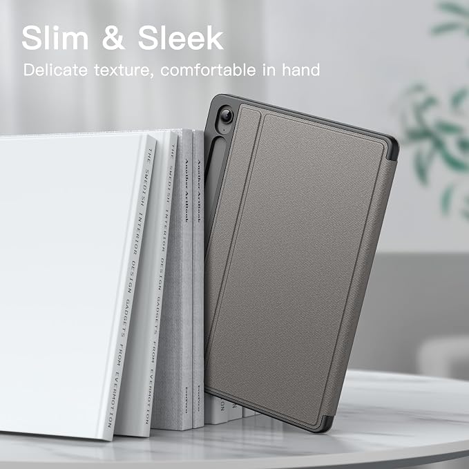 JETech Folio Case Cover for Samsung Galaxy Tab S10 FE Plus 13.1 Black | Multi-Angle Stand Cover S Pen Holder Slim Protective Cover Auto Wake/Sleep